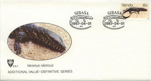 1987 Venda South Africa Iguana (Scott 140) FDC