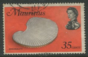 STAMP STATION PERTH Mauritius #348a Sea Life Issue FU 1972-1974