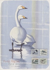 Sweden 2409-2412 Birds  MNH collector's sheet