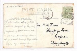 AL127 GB WALES 1907 *Llwynypia*SQUARED CIRCLE Postcard Gogiinan{samwells-covers}