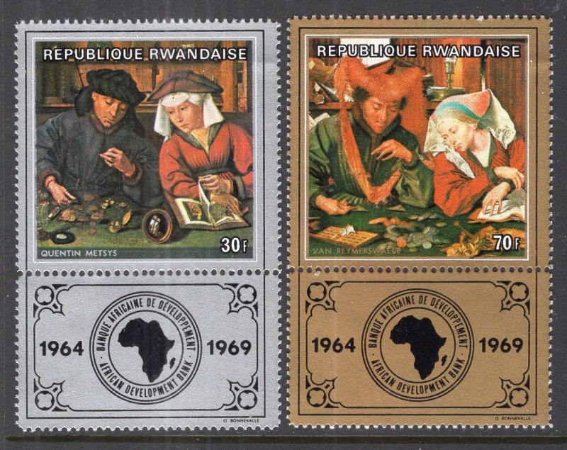 Rwanda 612-613 Paintings MNH VF