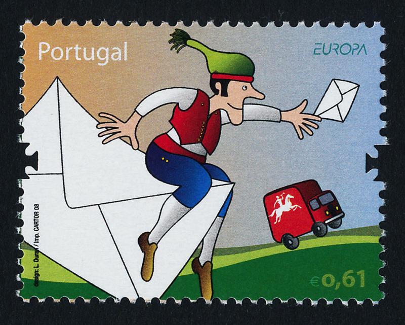 Portugal 2993-4 MNH Europa, Mail Truck