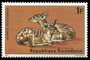 Rwanda 617, MNH, Young Sitatunga Antelopes