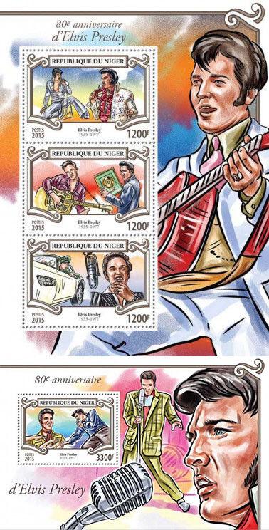 Elvis Presley King Pop Rock And Roll Music Cinema Hollywood Niger Mnh Stamp Set Hipstamp