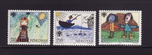 Faroe Islands 45-47 Set MNH Year of the Child (A)