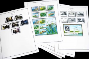 COLOR PRINTED GB ALDERNEY 1983-2020 STAMP ALBUM PAGES (89 illustrated pages)