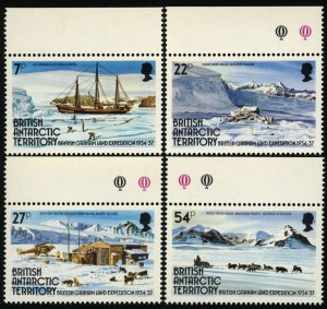 BRITISH ANTARCTIC TERRITORY Sc 121-24 VF/MNH - Brit.-Graham Land Exp. - COMPLETE