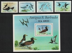 Antigua and Barbuda Noddy Gull Tern Booby Sea Birds 4v+MS 1987 MNH