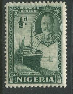 Nigeria - Scott 38 - KGV Definitive -1936 - Mint - Single 1/2p Stamp