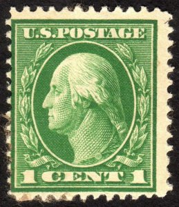 1912, US 1c, Washington, MHH, Sc 405