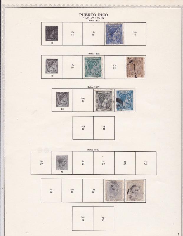 Puerto Rico 1877-80 Stamps Ref 15574