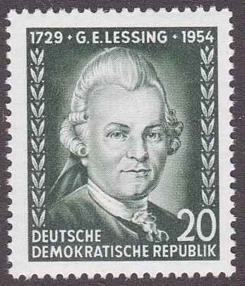 Germany DDR # 205, Gotthold Lessing, NH, 1/2 Cat