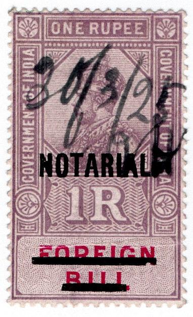 (I.B) India Revenue : Notarial 1R (1923)