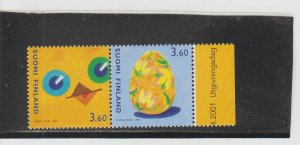 Finland  Scott#  1153  MH  Pair  (2001 Easter)