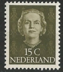 Netherlands # 310 Juliana Definitive  - 15c   1949 (1)  VLH Unused