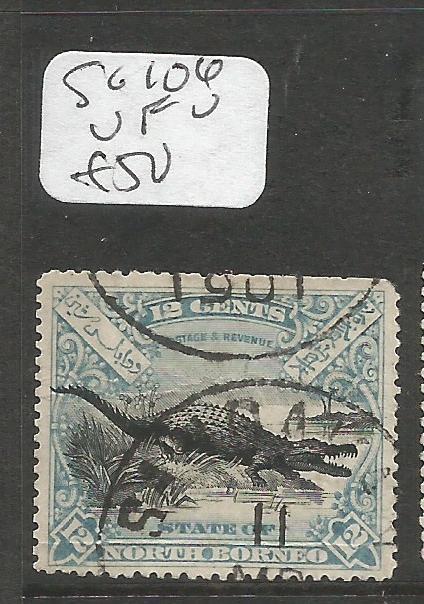 North Borneo Crocodile SG 106 VFU (7clu)