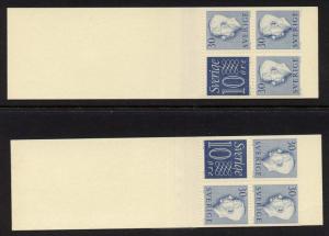 Sweden 514b Pair of Booklets MNH Different Orientation