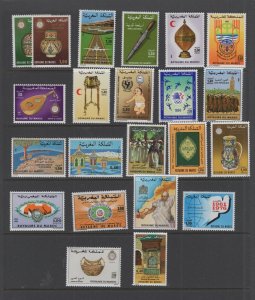 Morocco collection of 21 VFMNH sets CV $15.75