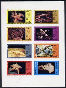 Staffa 1974 Sea Creatures -UPU Centenary (Starfish, Crab,...