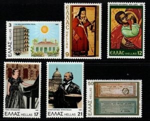 GREECE SG1572/7 1981 ANNIVERSARIES & EVENTS MNH