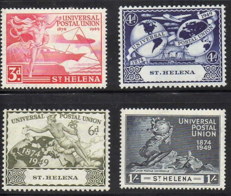 St Helena Sc 132-5 1949 75th UPU Anniversary stamp set mint