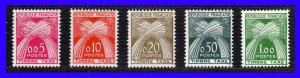 1960 - Francia - Taxas - Scott n  J 93 / J 97 - MNH -  gran lujo - FR- 127 - 01