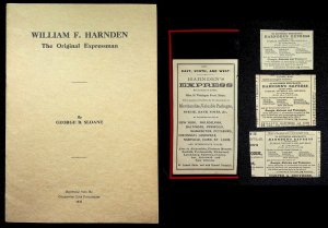 William F. Harnden The Original Expressman-Sloane + ad clippings