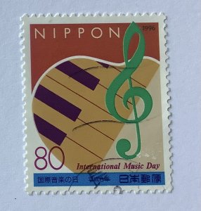 Japan  1996  Scott 2540 used - 80y,  International Music Day