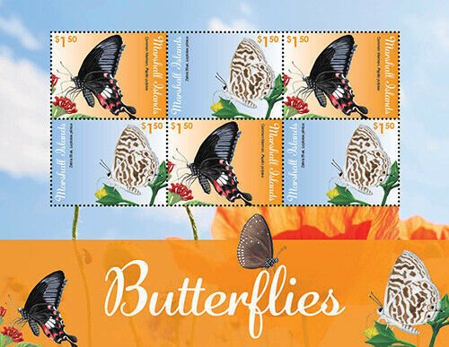 2020/11-MARSHALL ISLANDS - BUTTERFLIES         6V  complet set    MNH ** T