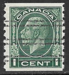 CANADA 1933 1c KGV Portrait Issue Perf. 8 1/2 Coil Sc 205 MLH Precancel