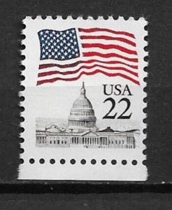 Sc2114 22¢ Flag over Capitol Dome MNH