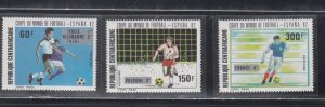 Central Africa # 545-547, 548, World Cup Soccer, Mint. NH 1/2 Cat.