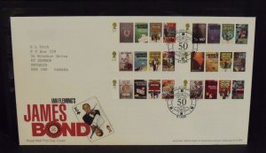 15745   GREAT BRITAIN   FDC # 2531-2536   Birth Centenary Ian Fleming