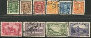 CANADA Sc#217-226 1935 KGV & Pictorials Short Set to 50¢ Used