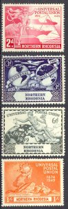 Northern Rhodesia Sc# 50-53 MH (b) 1949 UPU Issue