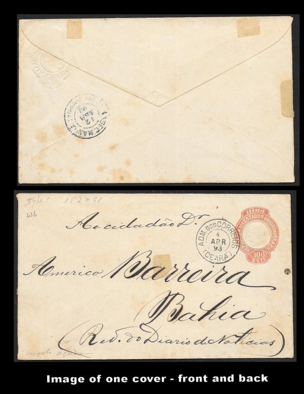 BRAZIL (115+ Pcs) Very Old Postal Stationery Collection c1880s to 1930s