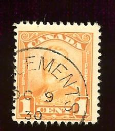 Canada 149 1c George V scroll issue used