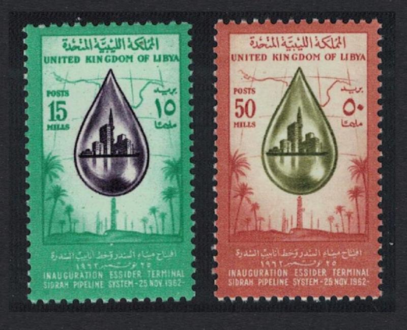 Libya Inauguration of Essider Terminal Sidrah Oil Pipeline 2v SG#282-283