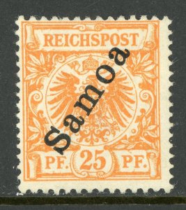 Germany 1900 Samoa 25pf Orange Scott #55 MNH F362