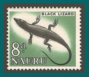 Nauru 1963 Black Lizard, 8d MNH  52,SG60