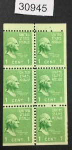 US STAMPS #804b PREZAN MINT OG NH BOOKLET  LOT #30945