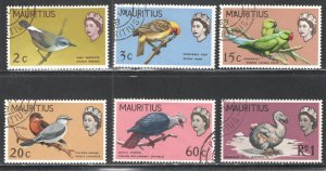 MAURITIUS #327-332  Used,  VF,   CV $14.40  ....   3830212