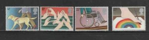 GREAT BRITAIN #941-944 1981 YEAR OF THE DISABLED MINT VF NH O.G