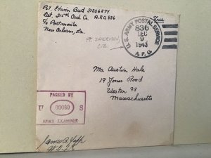 U.S. Army Post Examiner Passed Fort  Sherman 1943 cover Ref R25485
