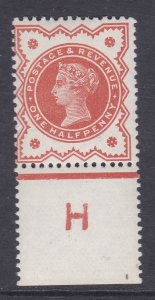 ½d Vermilion Jubilee control  H perf single UNMOUNTED MINT