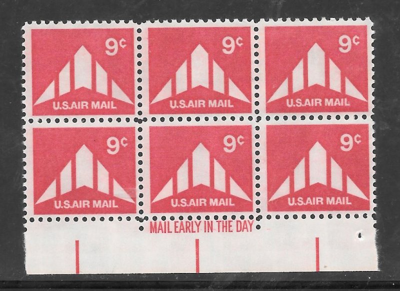 #C77 MNH Mail Early Block of 6