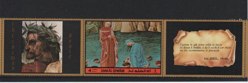 1972 Umm Al Qiwain - Dante Divine Comedy Perf. - MNH