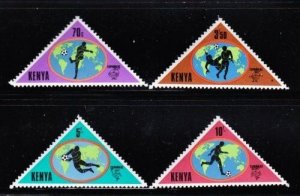 Kenya Scott Treasures Album #225-228 World Cup Stamp Nh-