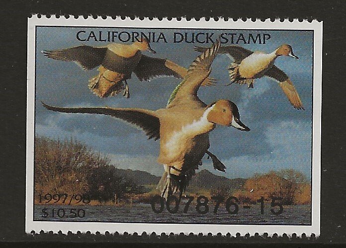 CA27 1997 $10.50  State Duck stamp  vf mint nh