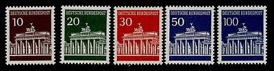 Germany 952-6 MNH Brandenburg Gate, Architecture, Horse